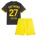 Borussia Dortmund Karim Adeyemi #27 Dětské Oblečení Venkovní Dres 2023-24 Krátkým Rukávem (+ trenýrky)